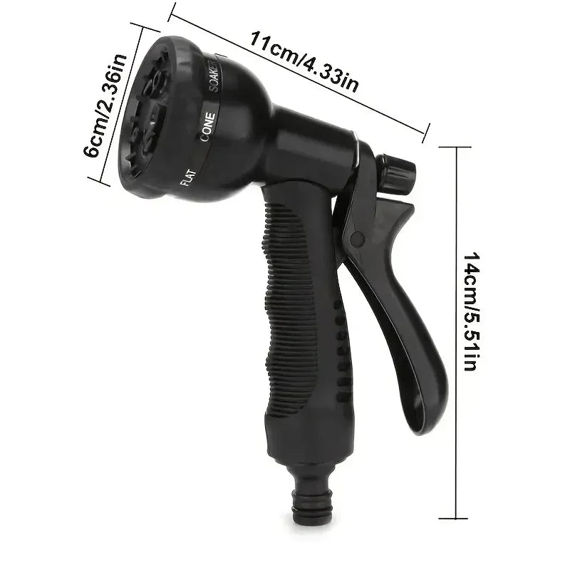 Garden Expansion Magic Hose, Equipped With 8-Function Water Gun That Can Be Rotated And Adjusted For Cleaning And Irrigation