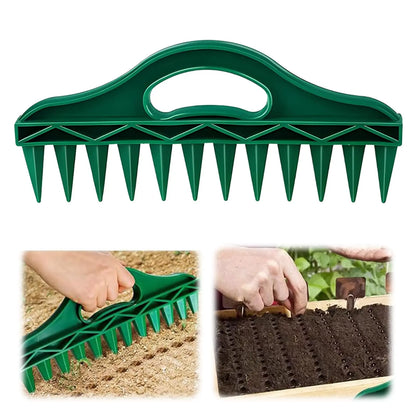 Seed Spreader, 2025 New Sowing Seeds Dispenser Set, Handheld Seed Planter Tool Seed Dibber Multifunctional Seed Spacer Gardening
