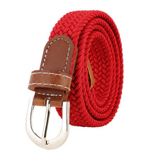 Load image into Gallery viewer, Women&#39;s elastic and elastic woven belt in one outfit, casual and versatile denim belt for men and women
