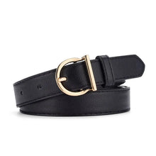 Load image into Gallery viewer, Women&#39;s Belt Fashion Pin Buckle Thin Belt Genuine Luxury Soft Belt Women with Cargo Pants Jeans Windproof Belt PU Leather Belt
