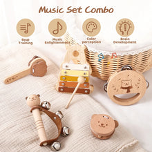 Load image into Gallery viewer, Wooden Baby Montessori Toys Musical Rattle Instruments Xylophone Percussion Sensory Rattle Toys Educational for Baby Toys Gifts
