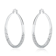 Load image into Gallery viewer, Charms fine 925 Sterling Silver 5CM circle hoop Earrings for Women fashion Pretty wedding party Jewelry Holiday gifts
