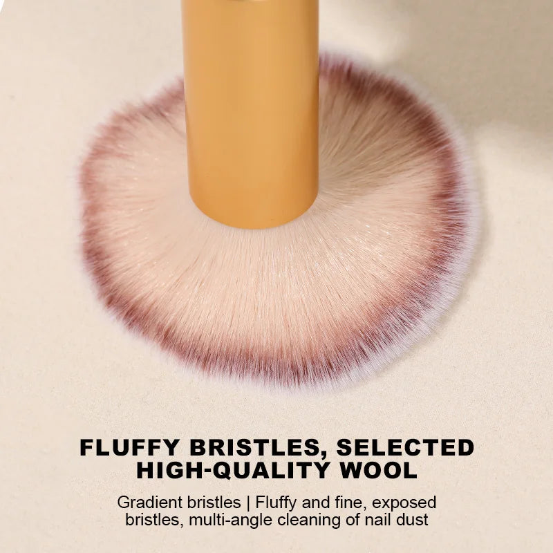 Nails Brush 3.15CM 3.6CM Popular Round Small Flower Nail Paint Gel Make Up Dust Cleaning Nail Art Dust Powder Remover Dust Brush