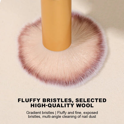 Nails Brush 3.15CM 3.6CM Popular Round Small Flower Nail Paint Gel Make Up Dust Cleaning Nail Art Dust Powder Remover Dust Brush