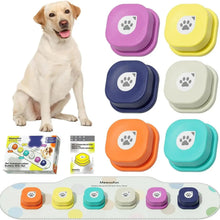 Load image into Gallery viewer, Mewoofun Dog Buttons Training Words Dog Talking Training Buttons Set 6 Packs for Communication Starter Pack with Training Manual
