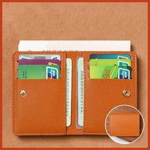 Load image into Gallery viewer, Classic Designer PU Leather Small Wallet for Men Short Simple Women&#39;s Purse Fashion Ultra Thin Credit Card Bag Coin Purse
