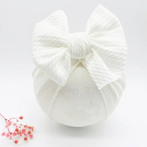 Knotted Hats for Baby Girl Beanie Bow Headband Infant Turban Newborn Head Accessories Winter Hat Warm Bonnet Caps Mother Kids