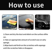 Load image into Gallery viewer, Homonth 60g Car Scratch Remover for Vehicles Deep Scratches Paint Scratch Repair Polishing Set Easy to Use Scratches With Sponge
