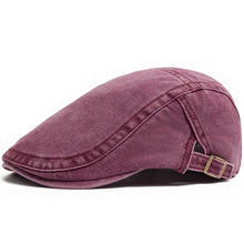Load image into Gallery viewer, New Vintage Cotton Beret Men Women Fashion Flat Visor Cap Casual Autumn Berets Retro Newsboy Hat Summer Unisex Adjustable
