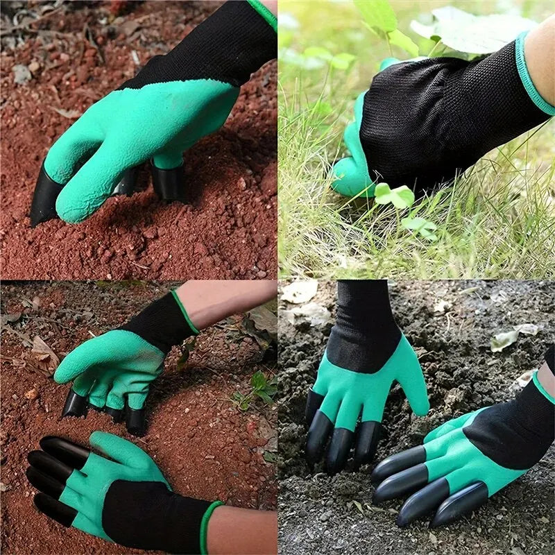 Garden gloves, stab resistant, waterproof, claw resistant, wear-resistant, ground scraping, grass pulling, soil digging, special