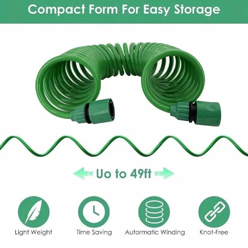 Garden HoseHigh Pressure Car Wash Hose For Garden Watering And Cleaning, Multifunctional Sprinkler Head Watering Device No Kinks