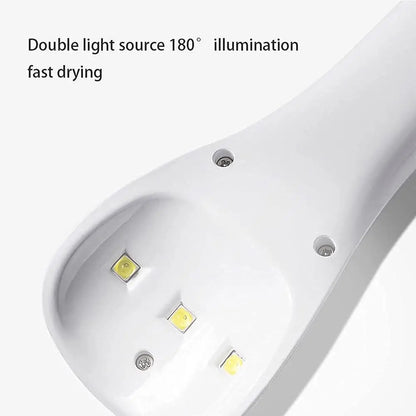 Nails Drying Lamp  Handheld UV LED Lamp For With Battery Timing Rechargeable Mini Manicure Nail Dryer For Gel Polish Manicure