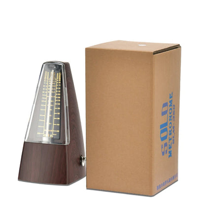 Mechanical Metronomes for Piano Guitar Violin Bass Drum and Other Musical Instruments, Loud Sound, High Precision(Wood Grain)