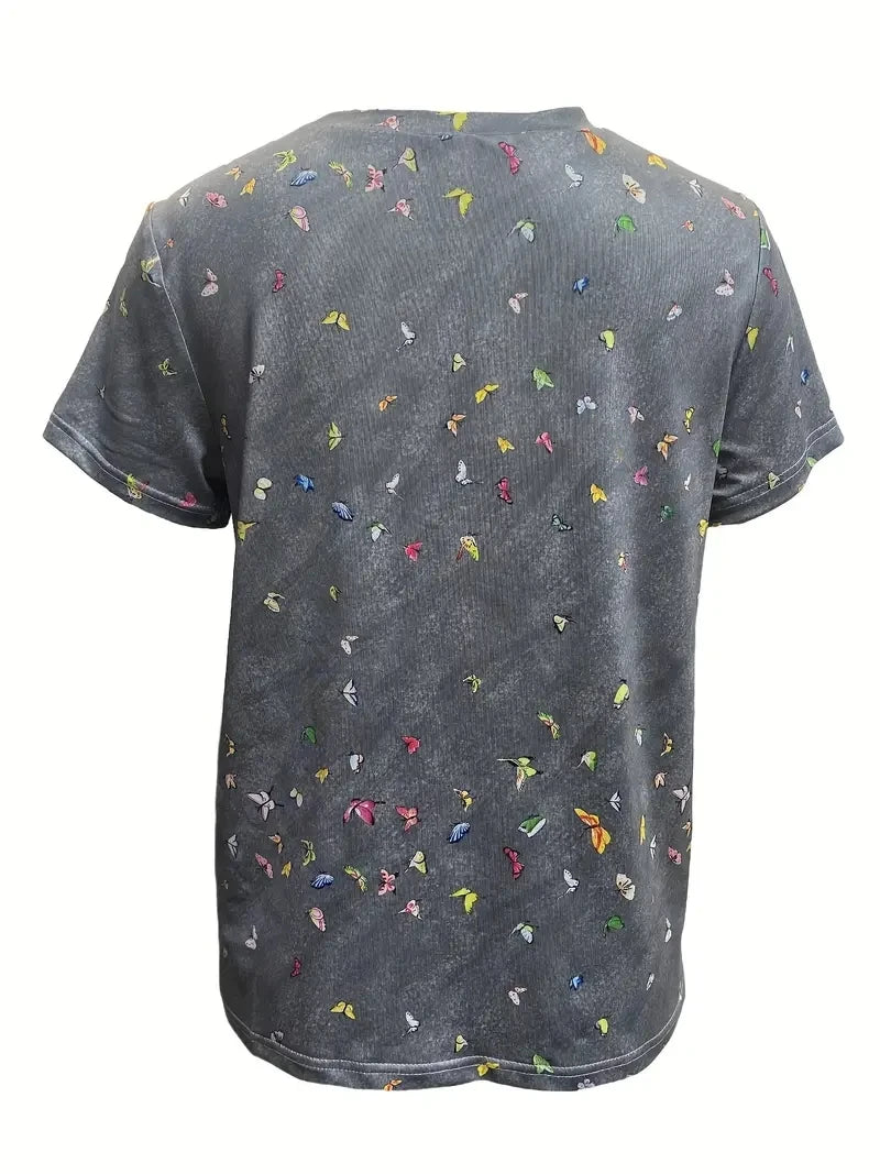 Women's Clothes 2025 Summer Shirts & Blouses Print Graphic T Shirts ropa barata de mujer con envíos gratis Top Mujer Regulai Fit