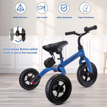 Load image into Gallery viewer, Toddlers Tricycle for 2/3/4/5 Years Old Boy&amp;Girl with Detachable Pedal And Training Wheel Baby Balance Riding Bike Birthday Gift
