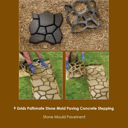 Garden Mold Walk Pavement Reusable DIY Manually Paving Cement Brick Stone Road Concrete Molds Manually Paving Patio Molds