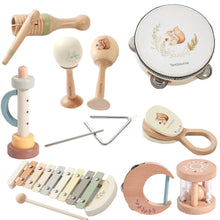 Load image into Gallery viewer, Musical Instruments Montessori Music Baby 0 12 Months Toys Drum Xylophone Kids Early Educational Wooden Instruments Baby Toys
