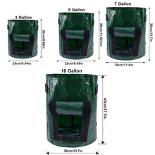 Load image into Gallery viewer, Potatoes Grow Bags 3/5/10 Gallon Gardening Plant Growing Bags for Potato Tomato Carrot &amp; Other Vegetable Planter Container

