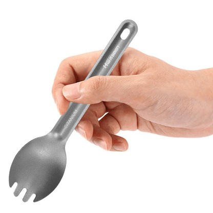 Camping Titanium Cutlery Set Ultra Lightweight Spoon Fork Knife Set Picnic Tableware For Cookware Camping Cooking Equipment