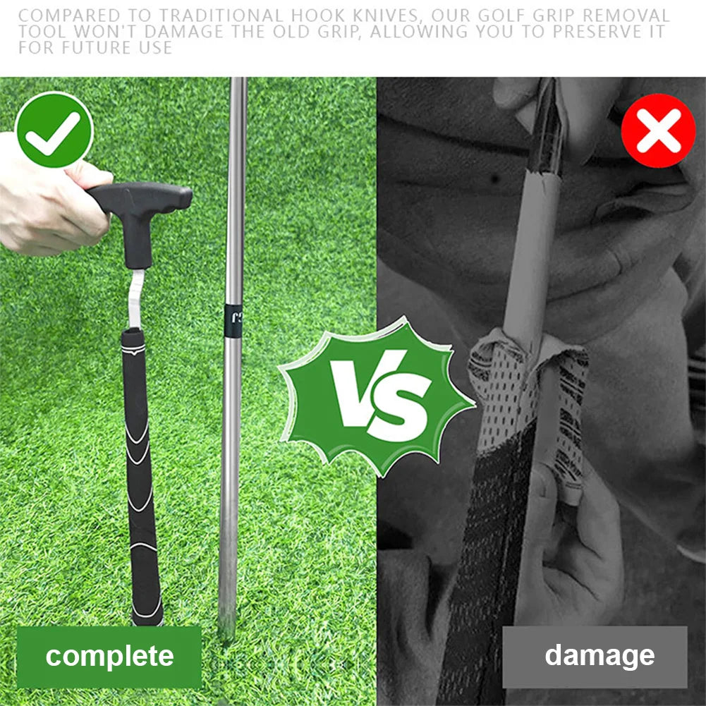 Golf Grip Removal Tool Reusable Golf Grip Remover V-Groove Grip Remover Saver Grip Remover Gripping Tool for Outdoor Sports