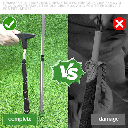 Golf Grip Removal Tool Reusable Golf Grip Remover V-Groove Grip Remover Saver Grip Remover Gripping Tool for Outdoor Sports