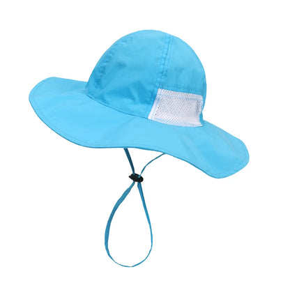 Kids Adjustable Sun Protection Breathable Daily Leisure Bucket Hat Summer Wide Brim sun hat For Fishing, Hiking, Mountaineering