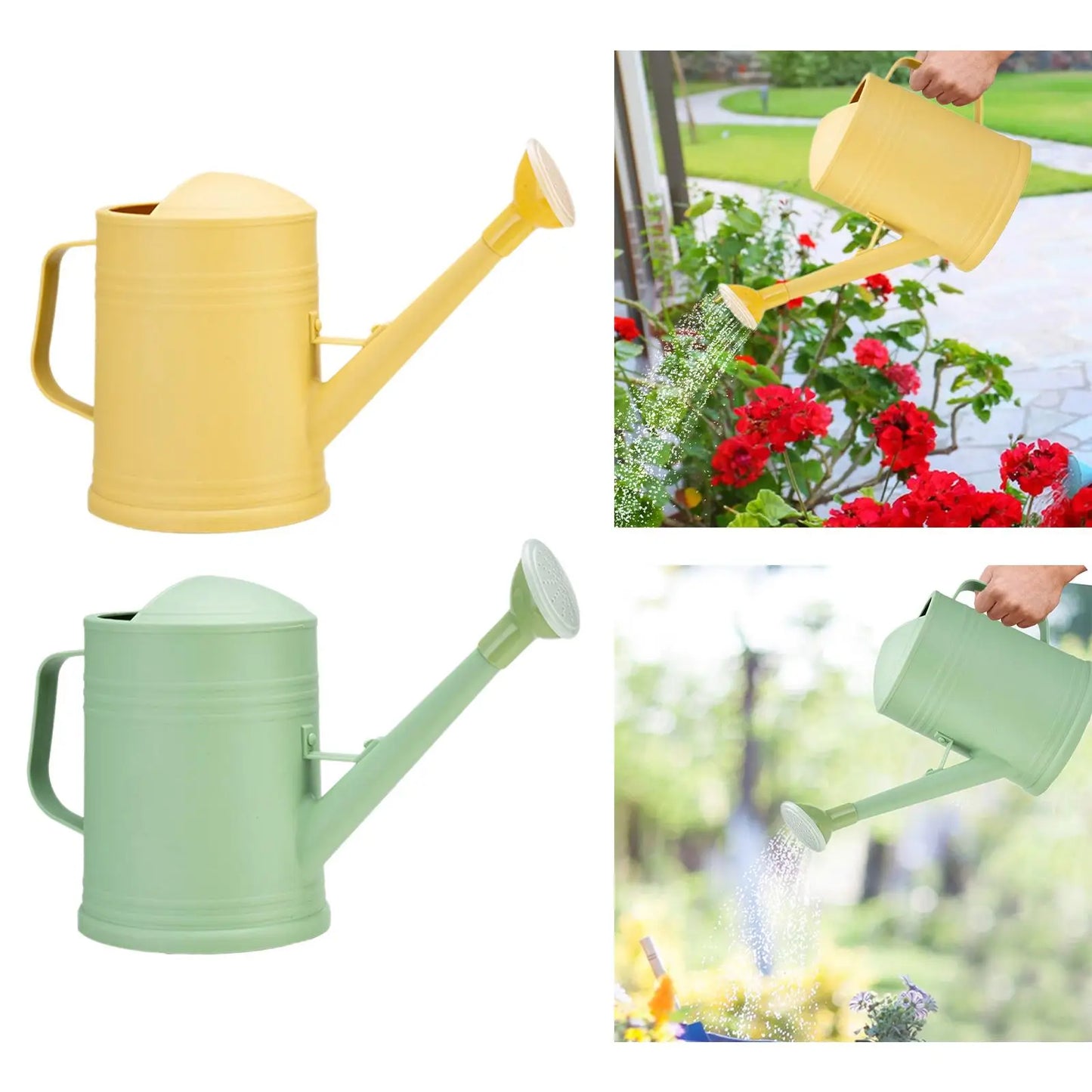 Watering Can Water Can for Plants with Sprinkler Head 2L Long Mouth Watering Can Flower Watering Can for Outdoor House Plant