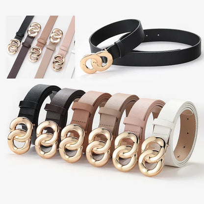 Women's Trousers Belt  High Quality Women Waist Belts Fashion PU Leather Working Waistband Woman's For Jeans Belt AL039