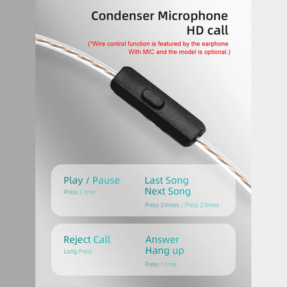 KZ EDX Pro in-Ear Stage Monitor Headphone Dual Magnetic Dynamic Unit Earphone Shock Bass Earbuds Wired Headset (No Mic)