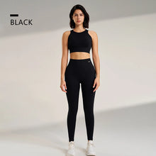 Load image into Gallery viewer, Yoga Clothing Set Women&#39;s High Waisted Leggings and Top Two Piece Seamless Fitness Exercise Clothing Fitness Workout Underwear
