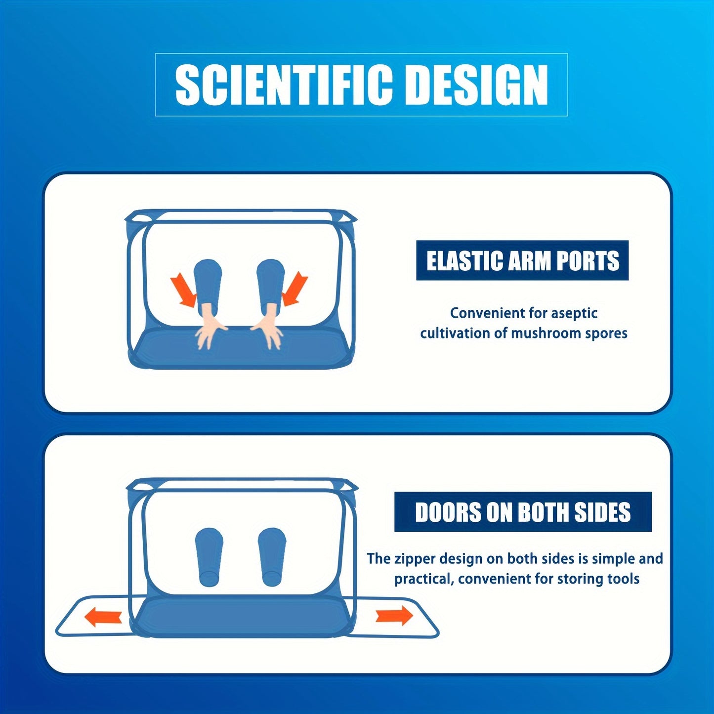 1pc PVC Mushroom Growing Still Air Box, Portable Foldable Pop Up Mushroom Grow Tent, Mushroom Growing Container