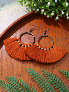 9 Pairs Boho Earrings Round Colorful Tassel Drop Earrings Charms Jewelry Gift Birthday Gifts For Women Wife Girls Her