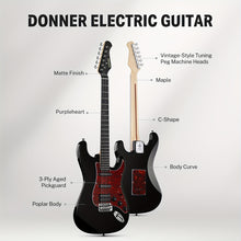 Load image into Gallery viewer, 39-Inch Designer Series DST-200 Electric Guitar - Stylish Solid Body with Single Coil Split System, Premium Sound Quality, and Versatile Playability - Bonus Accessories Include Gig Bag, Cable, and Strap for Beginner, Intermed

