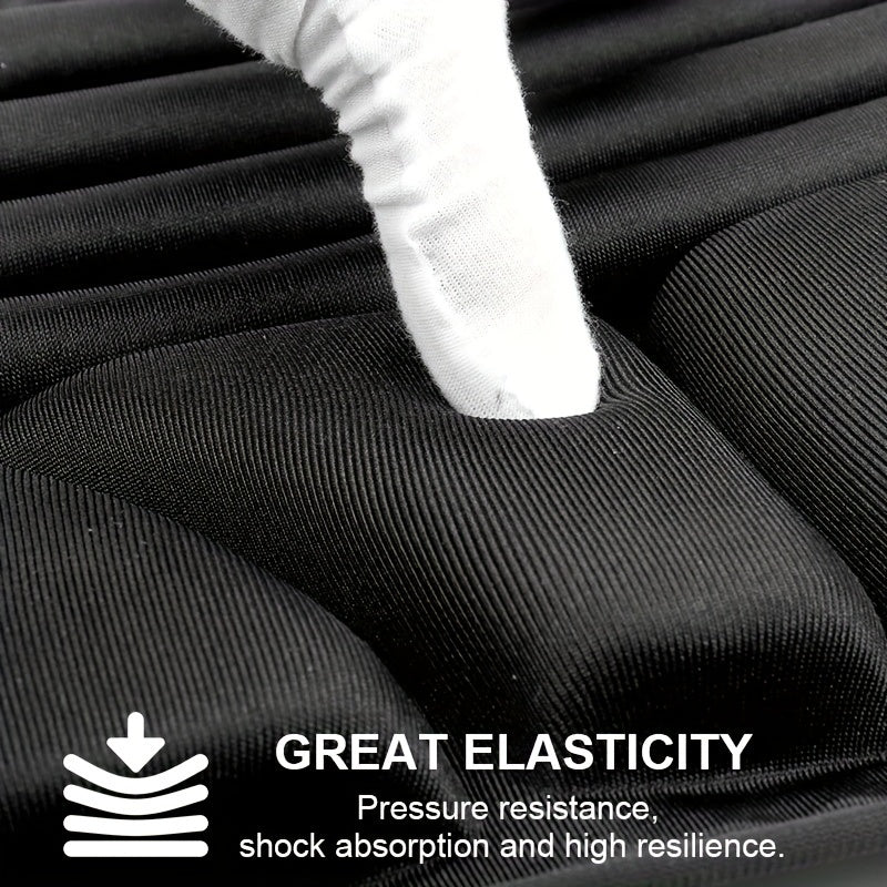 Universal Motorcycle Seat Cushion Cover - Premium Lycra Fabric, Breathable, Shock-Absorbing, Non-Inflatable - Compatible with Most Motorcycles, Front and Rear Seat, Comfort and Support Accessory