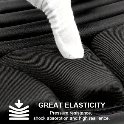 Universal Motorcycle Seat Cushion Cover - Premium Lycra Fabric, Breathable, Shock-Absorbing, Non-Inflatable - Compatible with Most Motorcycles, Front and Rear Seat, Comfort and Support Accessory