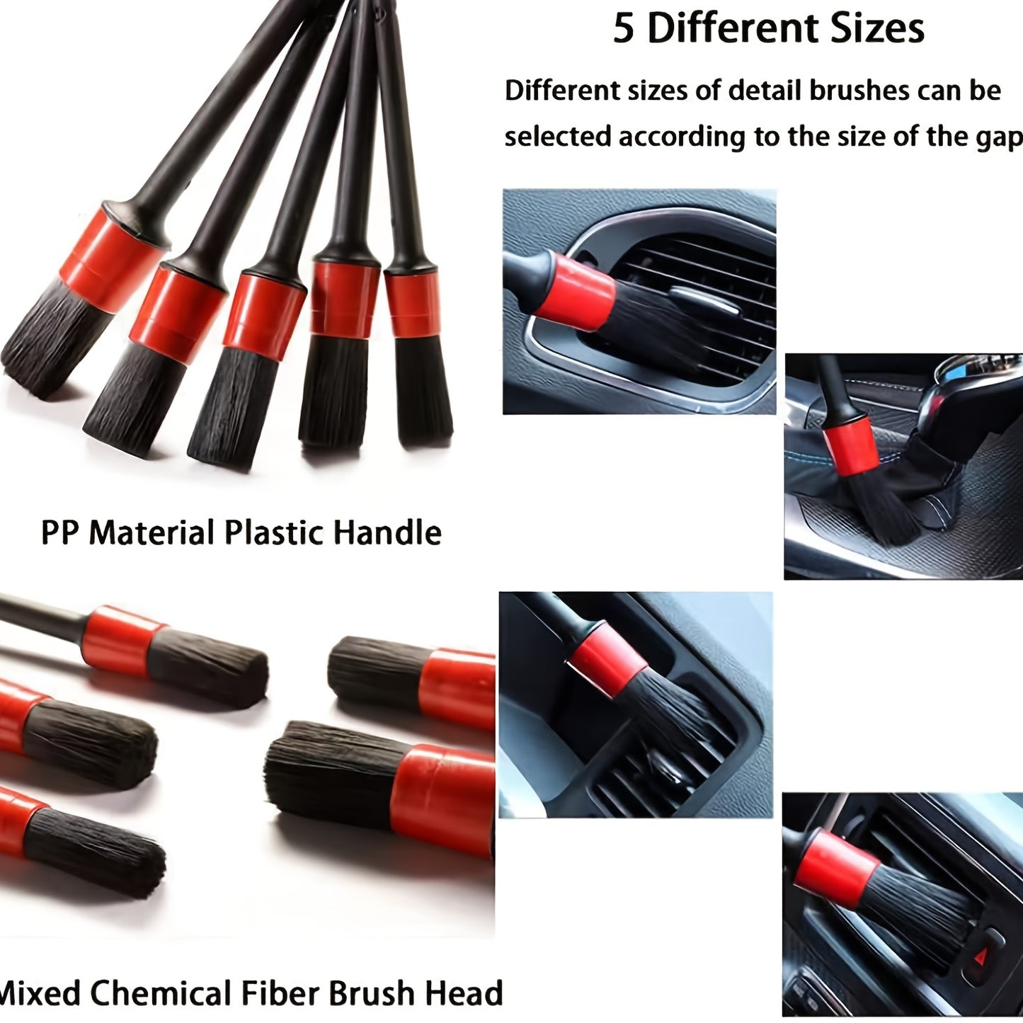 26Pcs Car Detailing Brush Set, Car Detailing Kit, Car Drill Brush/Wheel Brushes/Air Vent Brush/Buffing Sponge Pads Kit/Washing Mitt/Cleaning Cloth