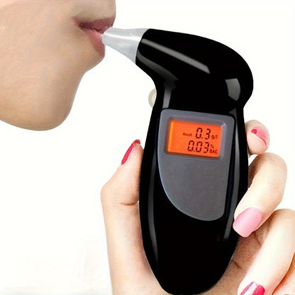Portable Digital Breathalyzer - Accurate Blood Alcohol Content Test, Battery-Free Operation, Ideal for Car Accessories