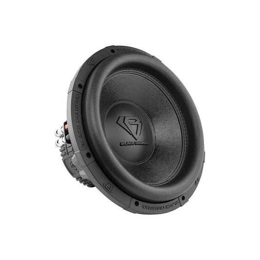 BLACK DIAMOND DIA-T12.4D 12" Car Audio Subwoofer with Aluminum Basket 2000 Watts Dual Voice Coil 4+4 DVC 4 Ohm (1 Speaker)