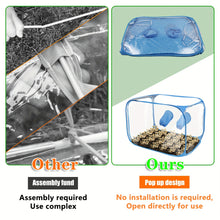 Load image into Gallery viewer, 1pc PVC Mushroom Growing Still Air Box, Portable Foldable Pop Up Mushroom Grow Tent, Mushroom Growing Container
