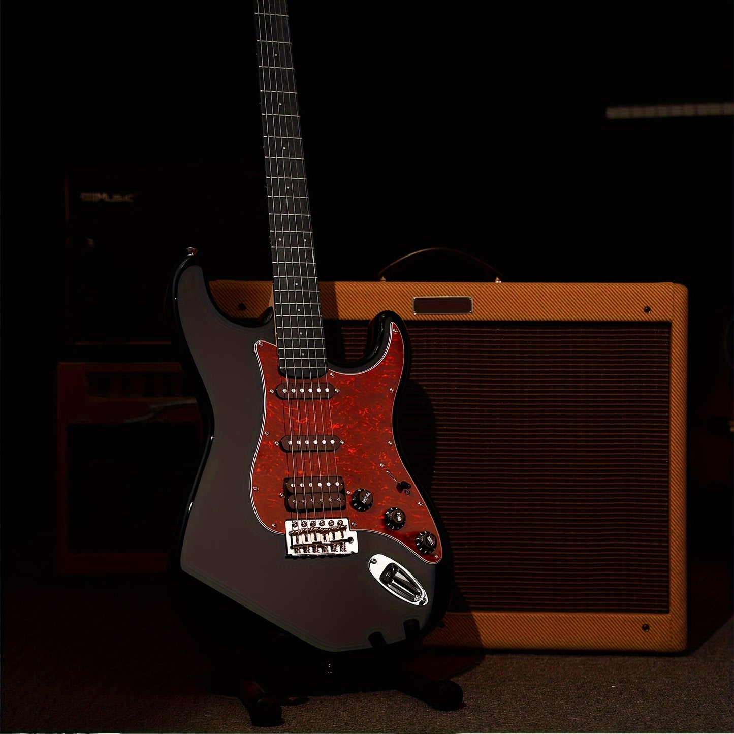 39-Inch Designer Series DST-200 Electric Guitar - Stylish Solid Body with Single Coil Split System, Premium Sound Quality, and Versatile Playability - Bonus Accessories Include Gig Bag, Cable, and Strap for Beginner, Intermed