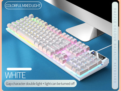 Universal Gaming Keyboard USB Wired Keyboard, Luminous Keyboard For Computer Laptop Notebook Easter Gift