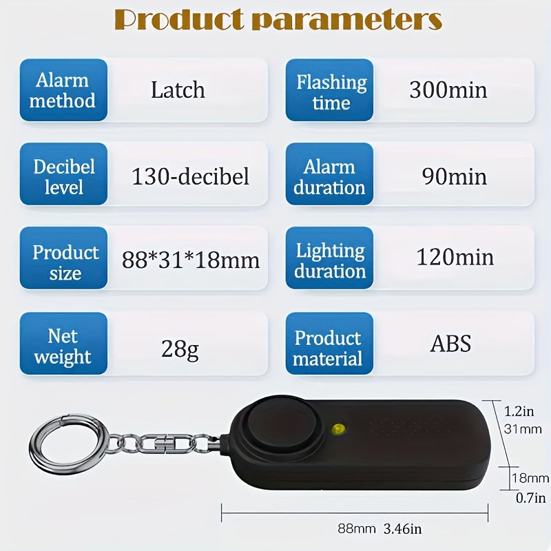 130dB Personal Security Alarm Keep Yourself Safe & Secure In Emergencies!