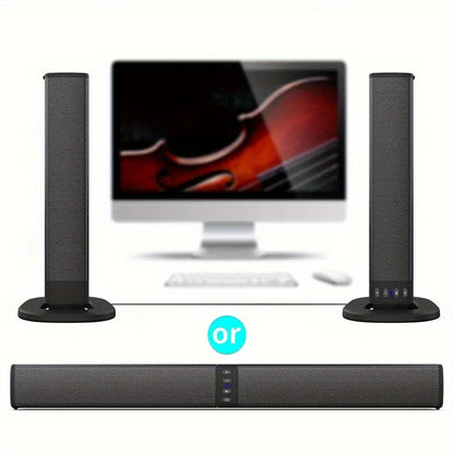 20W 3D Wireless Home Theater Computer Stereo Surround Speakers - Transformable into Two TV Speakers - Perfect Gift for Any Occasion