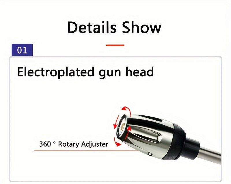[High-Pressure Water Gun] High-Pressure Quick Connect Adapters Car Washing Water Gun | Universal 3/4 & 1/2 Inch Multi-Purpose Garden Hose Nozzle with Foam Tank - Compact & Adjustable for Cars, Gardens, Pets & Outdoor Cleaning