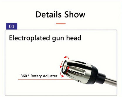 [High-Pressure Water Gun] High-Pressure Quick Connect Adapters Car Washing Water Gun | Universal 3/4 & 1/2 Inch Multi-Purpose Garden Hose Nozzle with Foam Tank - Compact & Adjustable for Cars, Gardens, Pets & Outdoor Cleaning