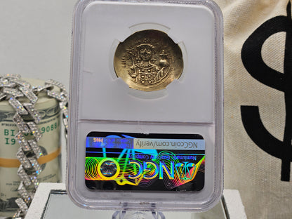 BYZANTINE EMPIRE MICHAEL VII, AD 1071-1078 NGC AU ~ ANCIENT GOLD COIN BUY NOW