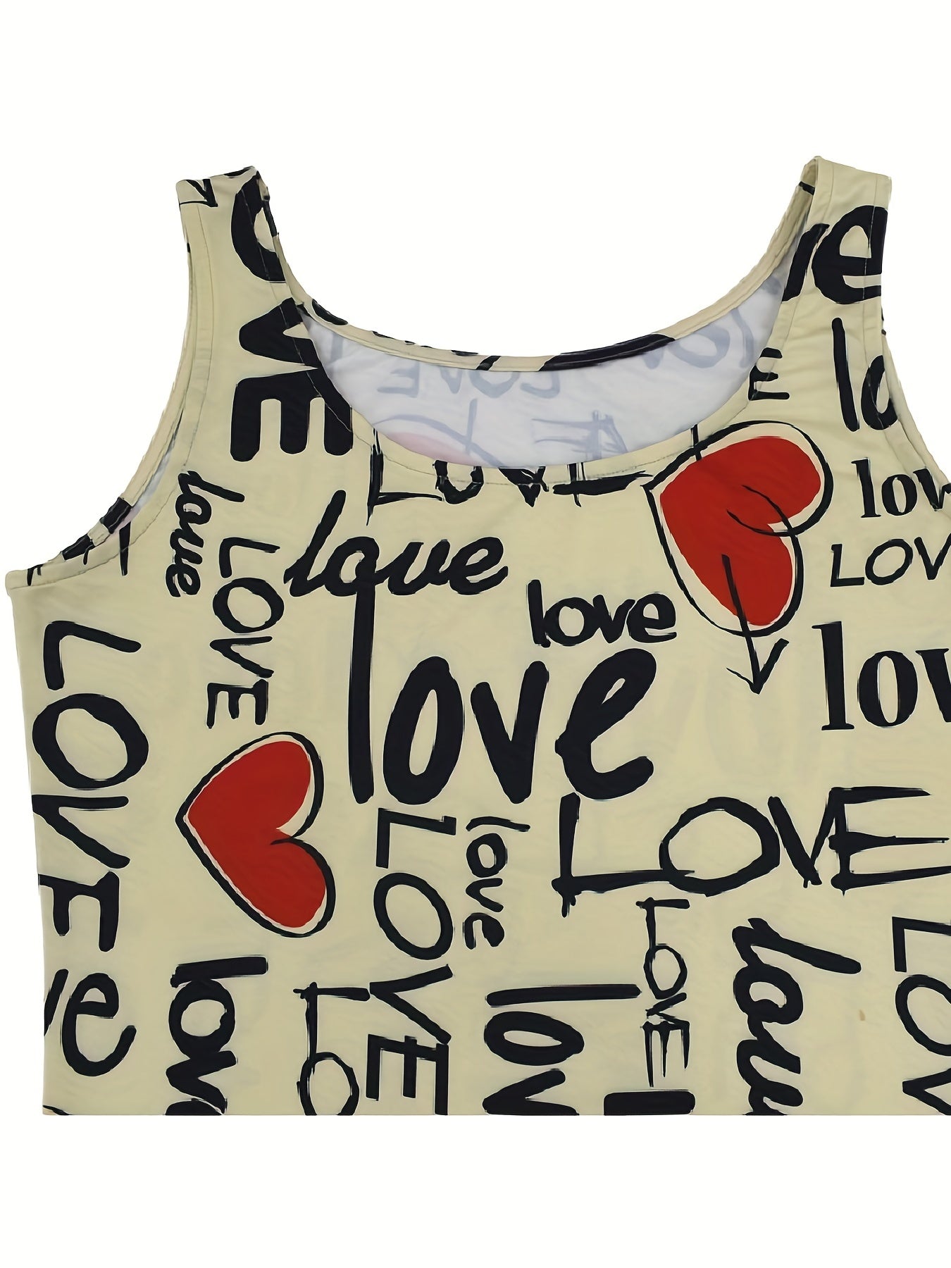 Knee High Bodycon Scoop Neck Sleeveless Dress - Sexy Alphabets Print, Mid Elasticity, Machine Washable, All-Season, Sheath Silhouette, Polyester Material - Womens Clothing, Adult, No Belt, No Chest Pad