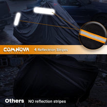 Load image into Gallery viewer, Comnova Motorcycle Cover 104 Inch 600D Universal Motorcycles Cover Waterproof with Lock-Holes All Season Large Motorbike Vehicle Scooter Cover for Harley Davidson Honda Suzuki Kawasaki Yamaha
