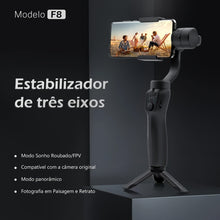 Load image into Gallery viewer, QAML F8 Handheld 3-Axis Gimbal Phone Holder Anti Shake Video Record Stabilizer for Xiaomi iPhone Cellphone Smartphone
