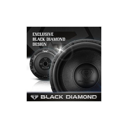 BLACK DIAMOND DIA-T12.4D 12" Car Audio Subwoofer with Aluminum Basket 2000 Watts Dual Voice Coil 4+4 DVC 4 Ohm (1 Speaker)